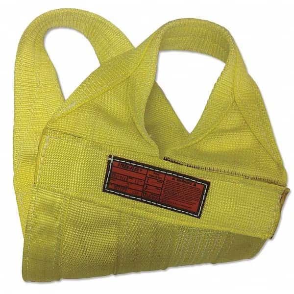 Synthetic Web Sling, Type 8, 20 ft L, 6 in W, Nylon, Yellow