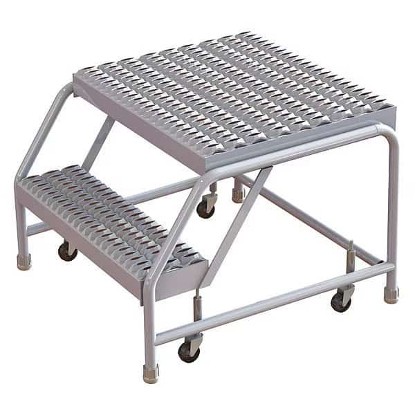 Rolling Ladder,2 Step,Aluminum,Serrated, Mfr#: WLAR002165-D4, TRI-ARC