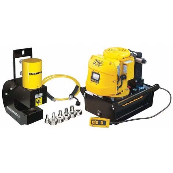 SP5000, 50 Ton, Hydraulic Punch Set and Die Set with Electric Pump