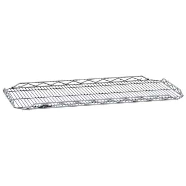 Wire Shelf, Drop Mat, 18x48 in., Chrome