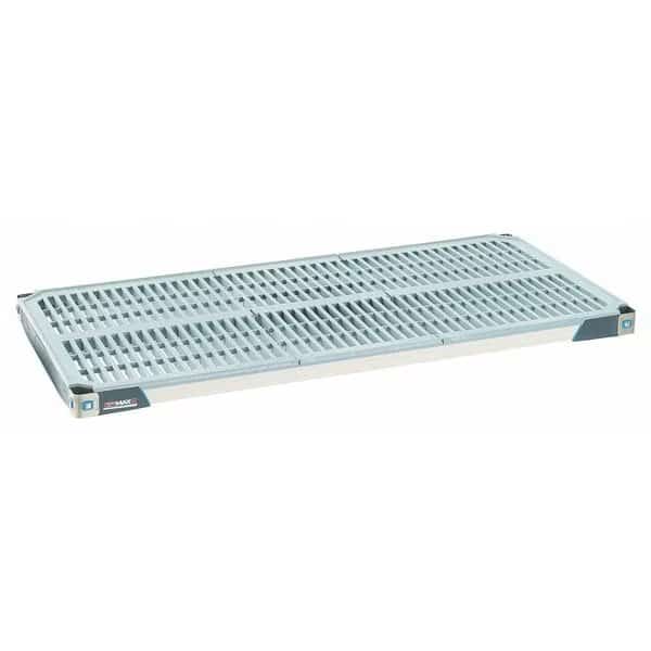 Shelf, Open Style, 54 in D, 24 in W, 2 3/8 in H, Blue, Taupe