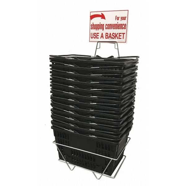 Hand Basket Set, Jumbo, Black
