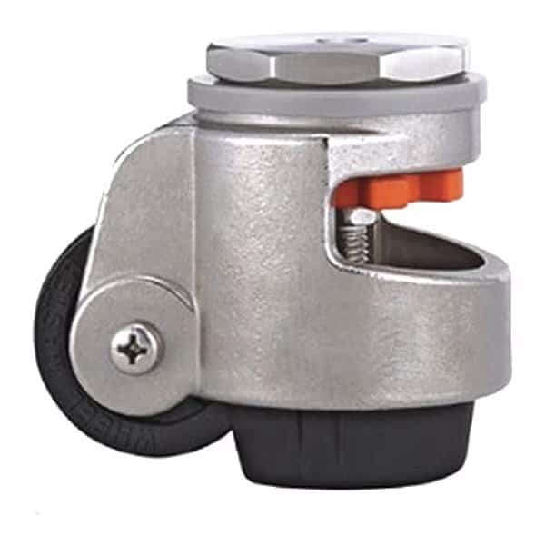 Leveling Caster, Stainless Steel
