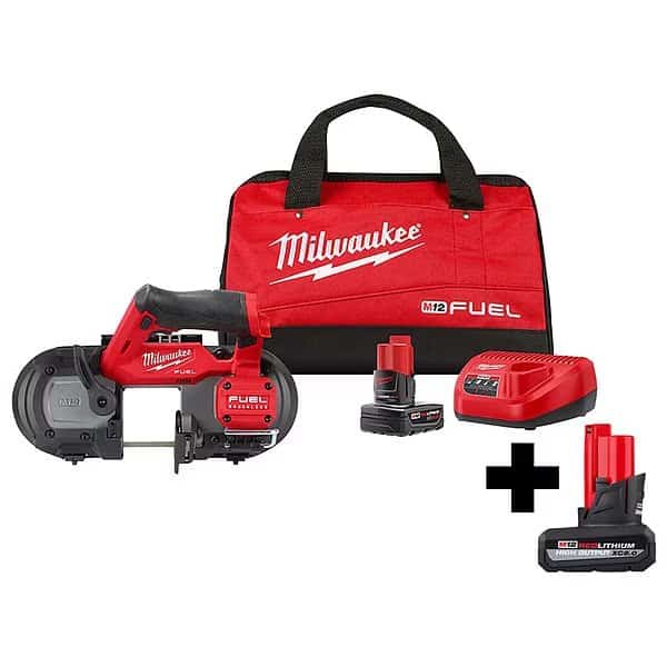M12 FUEL Compact Band Saw Kit + M12 HIGH OUTPUT XC5.0 Battery Pack