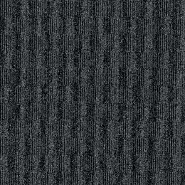 Crochet 24" x 24" N09 Black Ice Carpet Tiles - 15PK