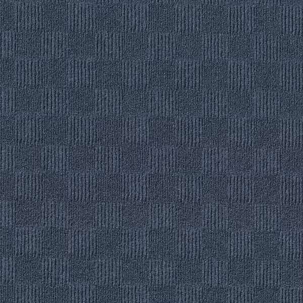 Crochet 24" x 24" N34 Denim Carpet Tiles - 15PK
