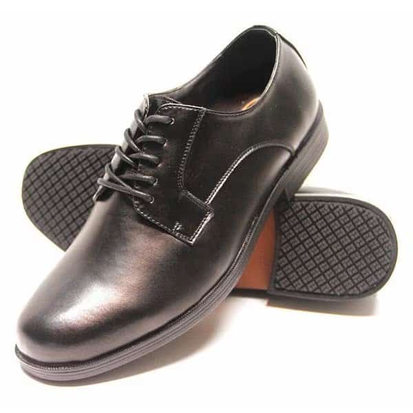 Women's Women's Oxford Dress Shoes, 9 W, Leather, Black