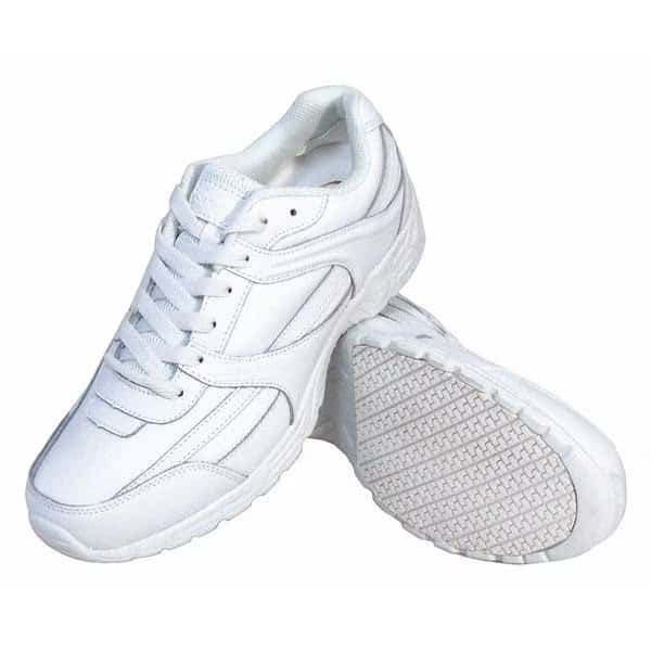 Men's Men's Jogger Shoe, 7 M, Leather, White