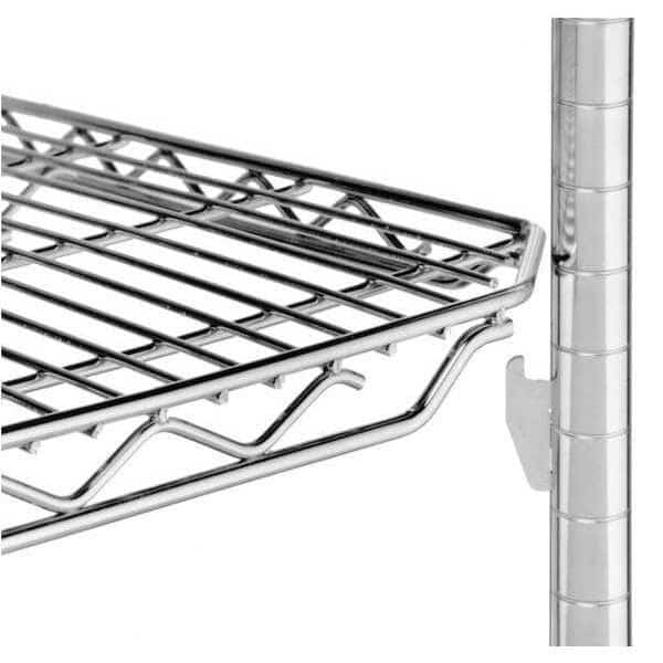 Shelf Post, 54"H, Zinc, 4PK