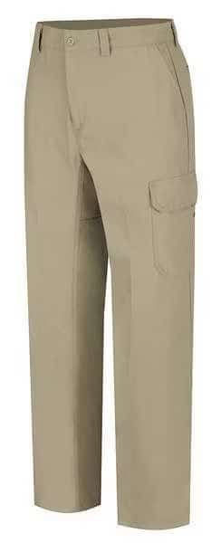 Men's Work Pants, Tan, 40% Polyester, 60% Cotton