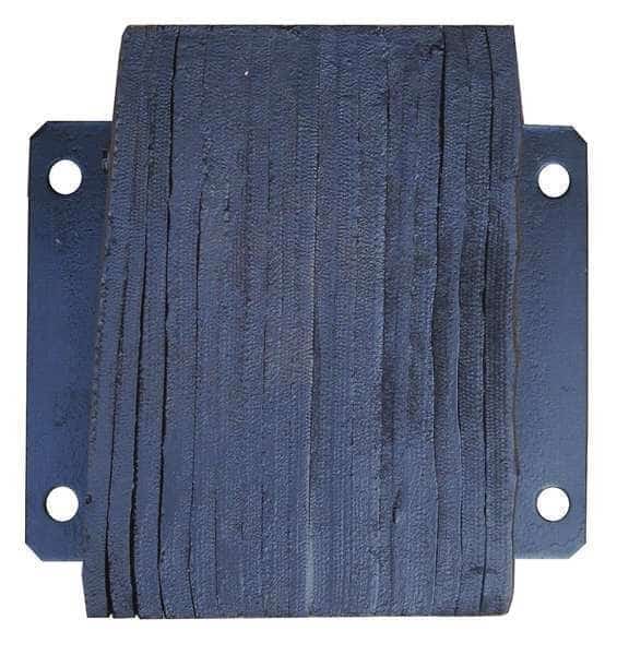 Dock Bumper, 12x6x14 In., Rubber