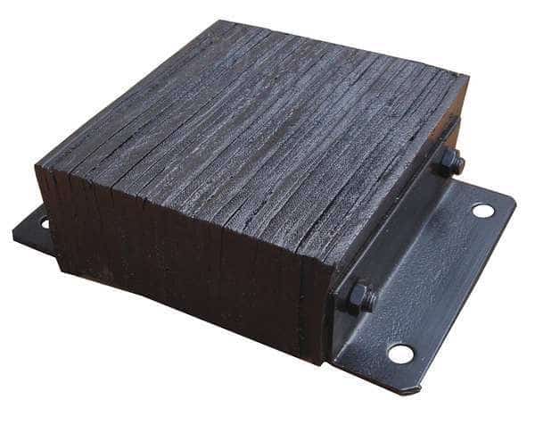 Dock Bumper, 12x4-1/2x16 In., Rubber