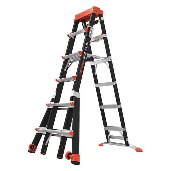 Multipurpose Ladder, Fiberglass, 375 lb Load Capacity