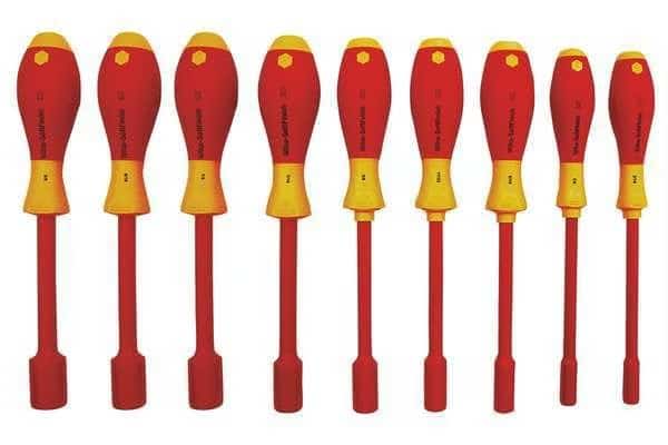 Nut Driver Set, 9 Pieces, SAE, Solid, Ins