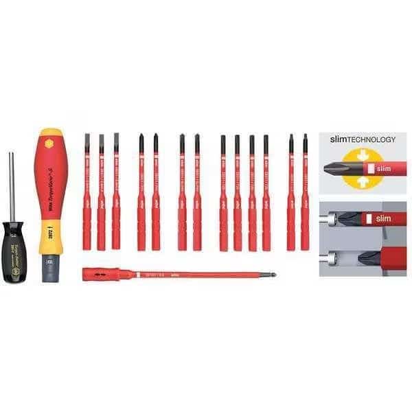 Slotted, Phillips, TORX, Square, Terminal Xeno Bit 6 1/4 in, Drive Size: 1/4 in , Num. of pieces:16
