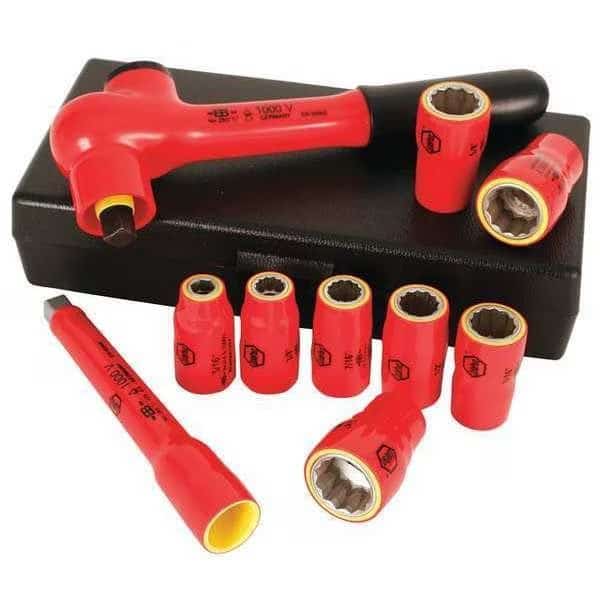 Insulated Socket Wrench Set, 10 pc.