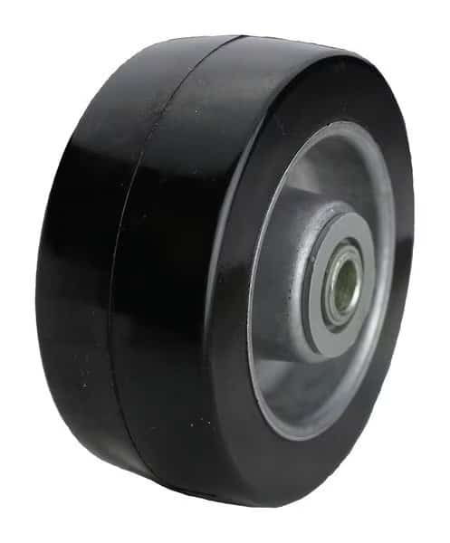 5" X 2" Non-Marking Rubber Mold On Wheel Loads Up To 500 lb
