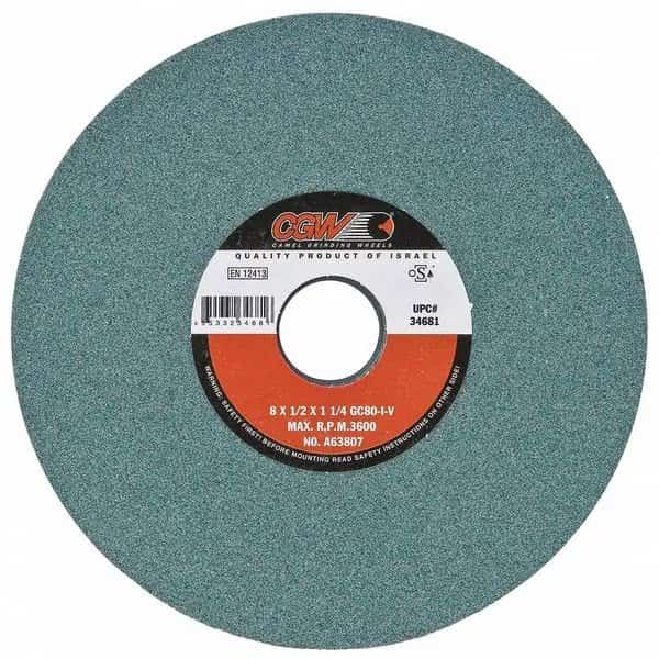 Surf Grinding Whl, 8x1x1-1/4, T5, GC100-I-V