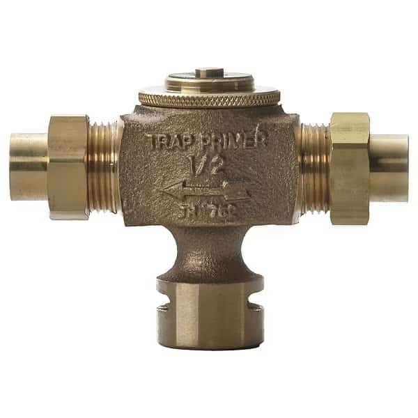 1/2 Dia, Cast Bronze, Bronze, Floor Drain, Automatic Trap Primer