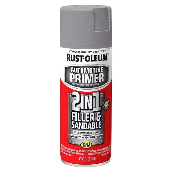 Filler and Sandable Primer . Gray, 12 oz, Flat