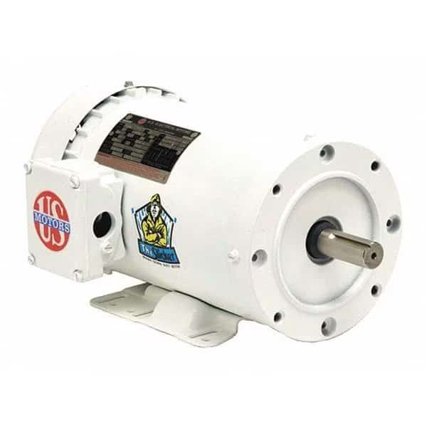 Motor, 3PH, 1/2HP, 208-230/460V, WD 56HC, U.S. MOTORS, Mfr# WDP12S2AHC