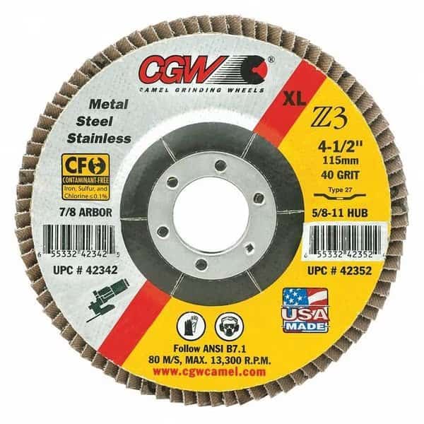 Flap Disc, 4.5x7/8, T29, Z3, XL, 36G