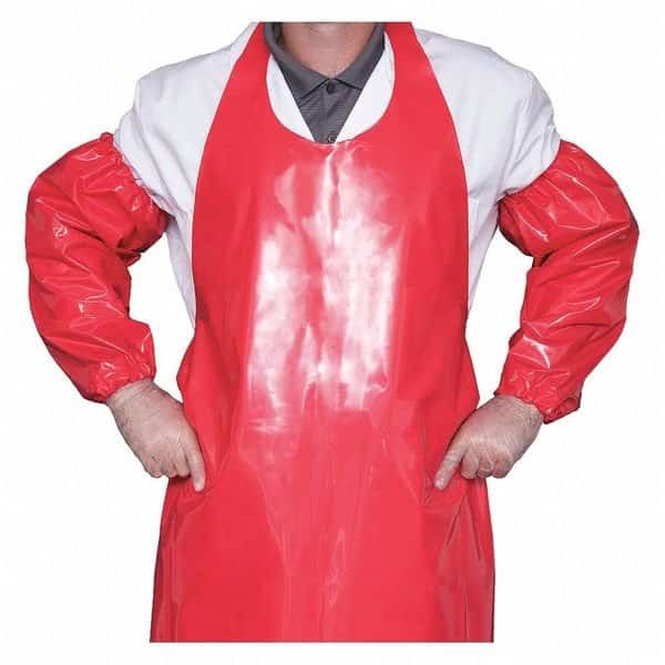 Disposable Sleeve, 21 in Length, 6 mil Thick, None Seam, Red