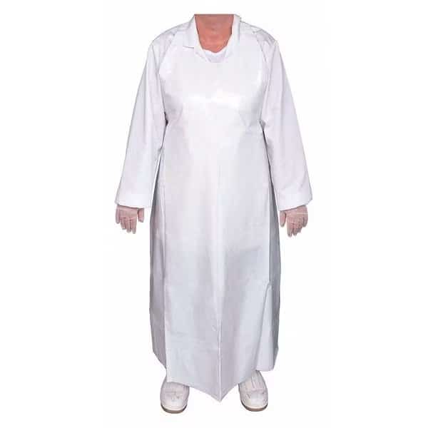 Die Cut Apron, 45", 8 mil, White