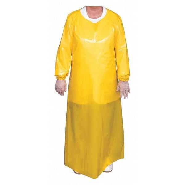 Die Cut Gown, 6 mil, Yellow, L