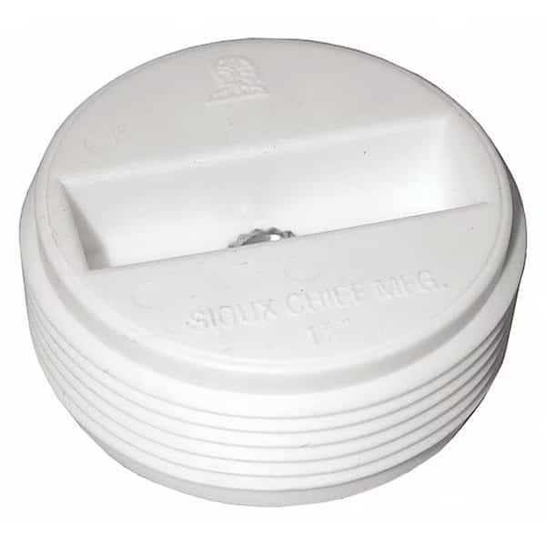 CSK Cleanout Plug, Insert, PVC, 4"