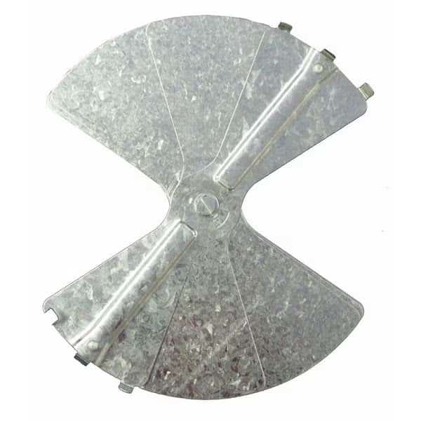 Balancing Damper, Radial, Galvanized steel, 8", PK2, AMERICAN LOUVER, Mfr# ALRD8-2PK