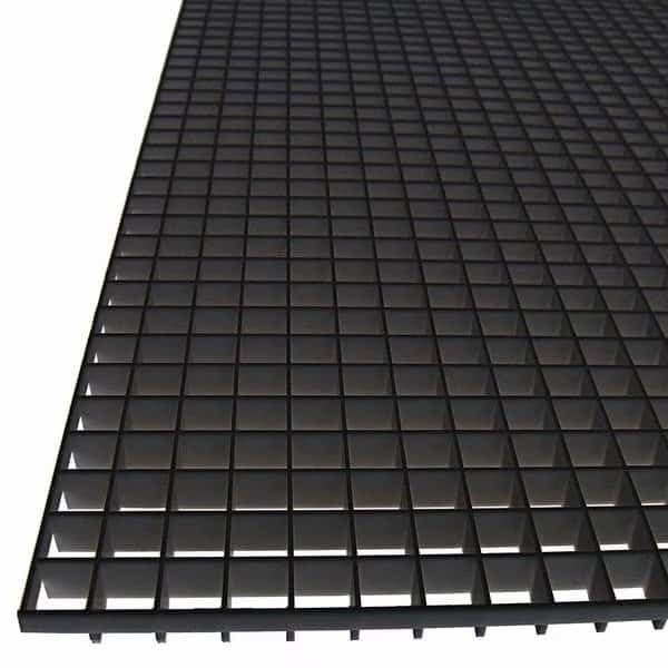 Eggcrate Panel, Plastic, Black, PK2