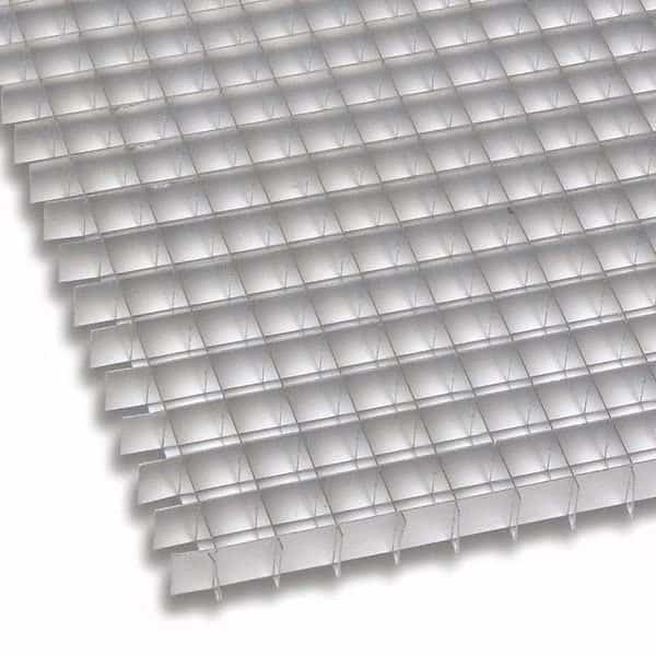 Eggcrate Grille Panel, Ovrszd, Alum, Mill, 48" x 48", PK10, AMERICAN LOUVER, Mfr# ALUMMIL4848-10PK