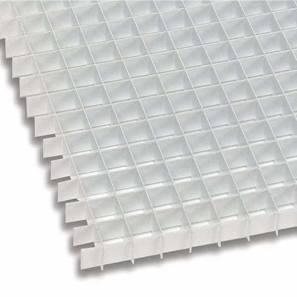Eggcrate Panel,Ovrszd,Wht,,48"x 48",PK10, Mfr#: ALUMWHT4848-10PK, AMERICAN LOUVER