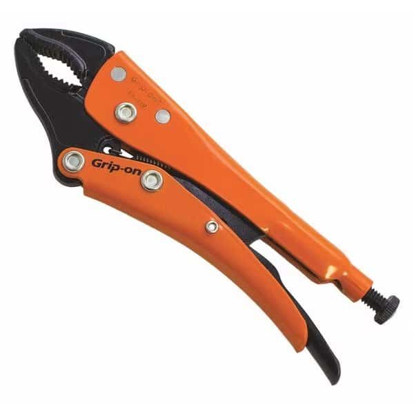 7" Curved universal locking jaw pliers.
