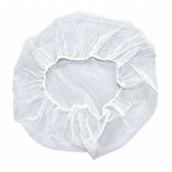 Nylon Hairnet, White, 28", PK1000, Honeycomb, Nylon, 28 in Dia., White, XL, 1000 PK