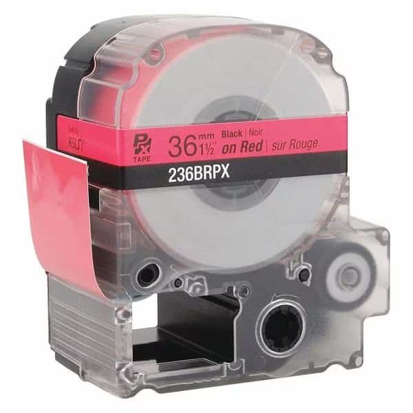 Black Ink/Red Tape, 1-1/2" W