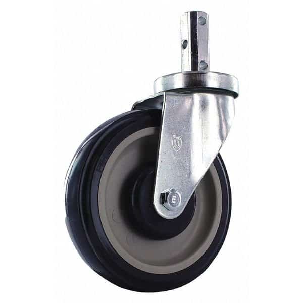 Poly Wheel, 3/4" sq. Stem, 5", PK2