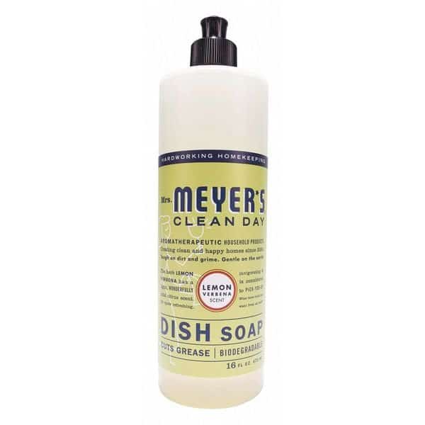 Dish Soap, Liquid, Lemon Verben, 16 oz., PK6