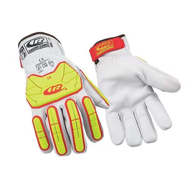 Leather Impact Gloves, Cut Level A5 , Uncoated , 2XL 1 PR