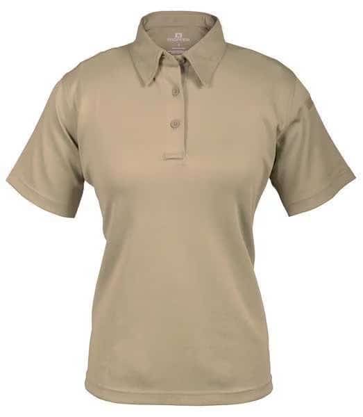 Tactical Polo, S, Short Sleeve, Silver Tan
