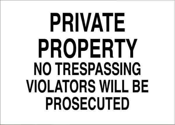 Security Sign, 10 in Height, 14 in Width, Aluminum, Rectangle, English
