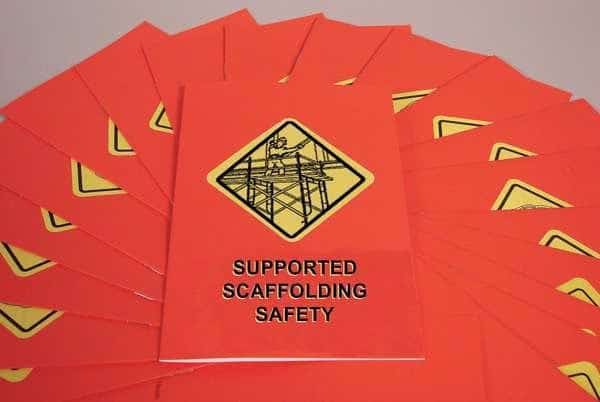 Marcom Training Booklet: Supported Scaffolding Safety, Includes One-Page Quiz, English/Spanish, PK15