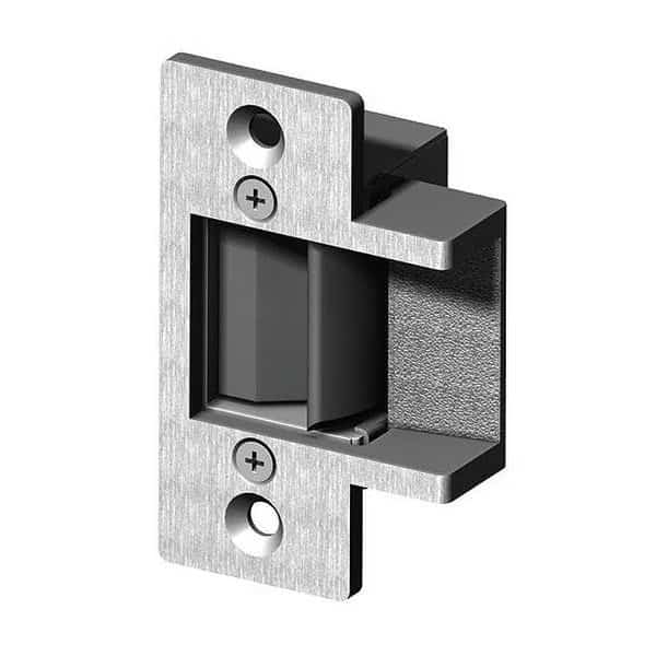 Electric Door Strike, Stainless Steel, Satin Chrome, For Use With: Cylindrical Locksets