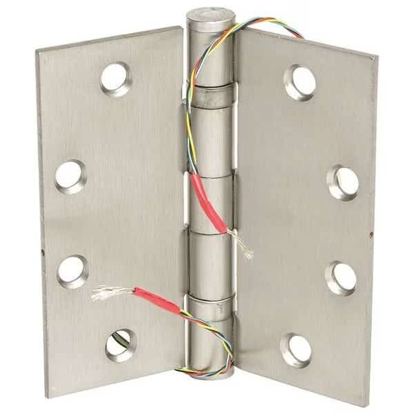 1-25/32" W x 4-1/2" H Satin Chrome Electrified Hinge