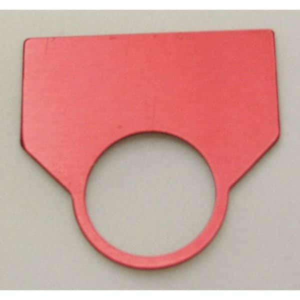 Blank Legend Plate, Red