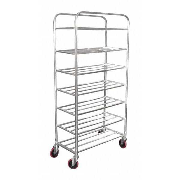 Shelf Universal Cart, Aluminum, 7, Shelf