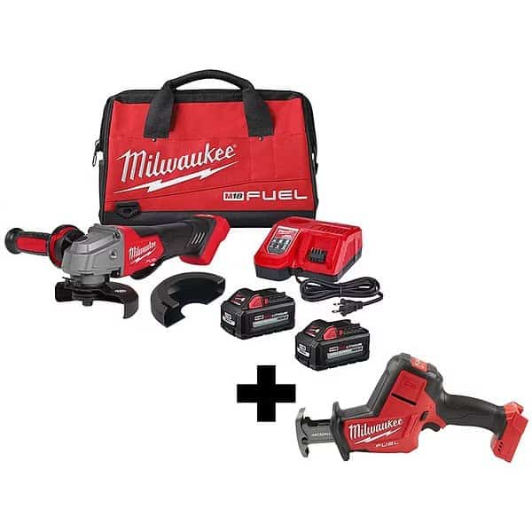 M18 FUEL HACKZALL + M18 FUEL 4-1/2" / 5" Braking Grinder Kit