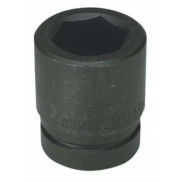 1" Dr, 3-1/2" Size, SAE Impact Socket, 6 Pts