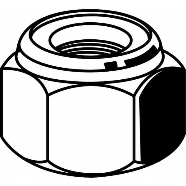 Nylon Insert Lock Nut, 3/4"-10, Steel, Grade 2, Zinc Plated, 57/64 in Ht, 10 PK, EnjoyTool select, Mfr# U12423.075.0001